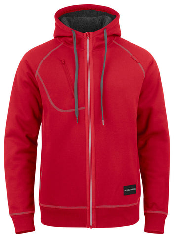 2130 DICKERE KAPUZEN SWEATSHIRT JACKE MIT KONTRASTNÄHTEN – Robuste Arbeitsjacke für Profis