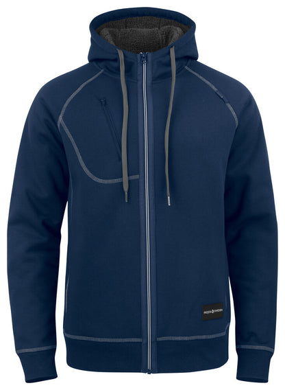 2130 DICKERE KAPUZEN SWEATSHIRT JACKE MIT KONTRASTNÄHTEN – Robuste Arbeitsjacke für Profis