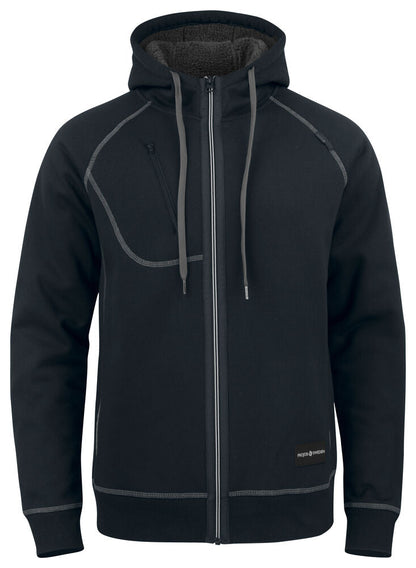 2130 DICKERE KAPUZEN SWEATSHIRT JACKE MIT KONTRASTNÄHTEN – Robuste Arbeitsjacke für Profis