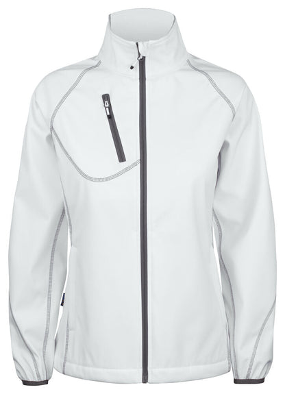 2423 DAMEN SOFTSHELL JACKE MIT KONTRASTELEMENTEN – Robuste Arbeitsjacke für Profis