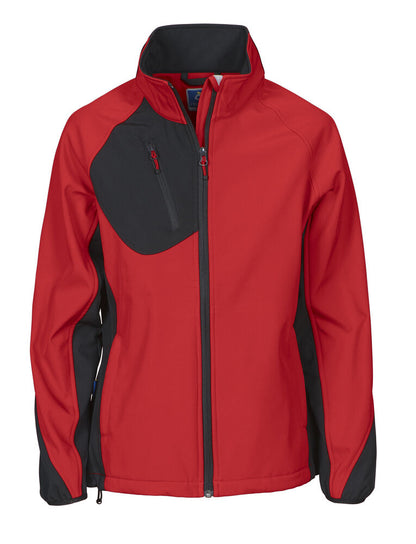 2423 DAMEN SOFTSHELL JACKE MIT KONTRASTELEMENTEN – Robuste Arbeitsjacke für Profis