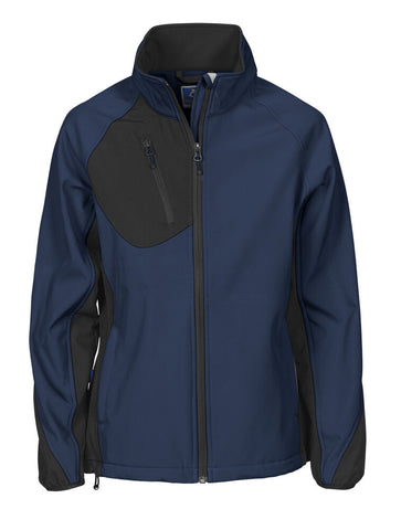 2423 DAMEN SOFTSHELL JACKE MIT KONTRASTELEMENTEN – Robuste Arbeitsjacke für Profis