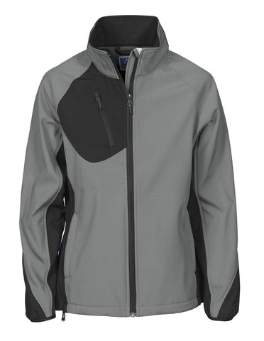 2423 DAMEN SOFTSHELL JACKE MIT KONTRASTELEMENTEN – Robuste Arbeitsjacke für Profis