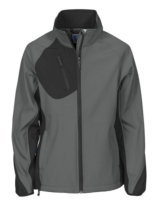 2423 DAMEN SOFTSHELL JACKE MIT KONTRASTELEMENTEN – Robuste Arbeitsjacke für Profis