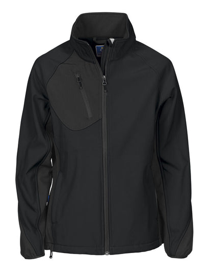 2423 DAMEN SOFTSHELL JACKE MIT KONTRASTELEMENTEN – Robuste Arbeitsjacke für Profis