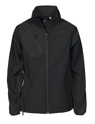 2423 DAMEN SOFTSHELL JACKE MIT KONTRASTELEMENTEN – Robuste Arbeitsjacke für Profis