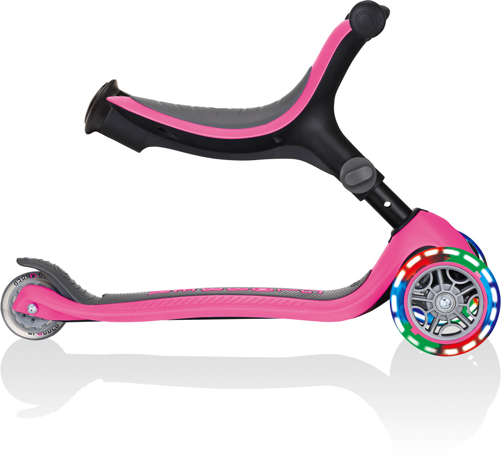 Globber Laufrad / Dreirad | GO UP Foldable Plus Lights | Pink