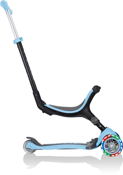 Globber Laufrad / Dreirad | GO UP Foldable Plus Lights | Pastel blau