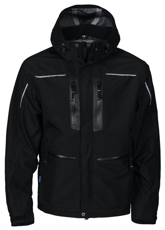 3410 3-LAGIGE WIND- UND WASSERDICHTE HARDSHELL JACKE – Robuste Arbeitsjacke für Profis