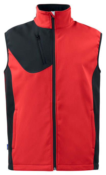 3702 SOFTSHELL WESTE MIT KONTRASTELEMENTEN – Sichtbare Warnschutzweste