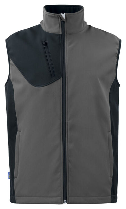 3702 SOFTSHELL WESTE MIT KONTRASTELEMENTEN – Sichtbare Warnschutzweste
