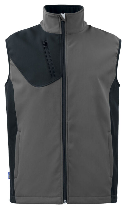 3702 SOFTSHELL WESTE MIT KONTRASTELEMENTEN – Sichtbare Warnschutzweste