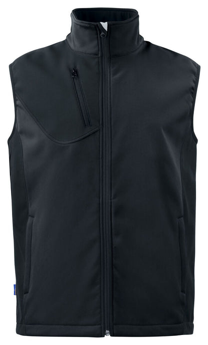 3702 SOFTSHELL WESTE MIT KONTRASTELEMENTEN – Sichtbare Warnschutzweste