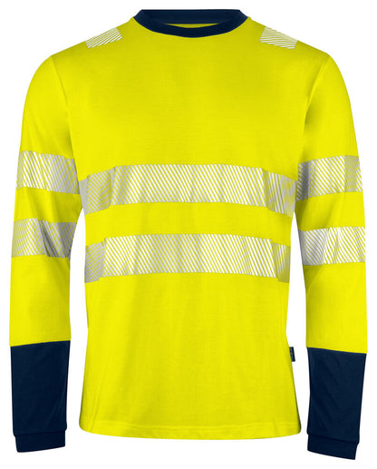 6014 LANGARM T-SHIRT EN ISO 20471 KLASSE 3/2 – Bequemes Arbeitsshirt
