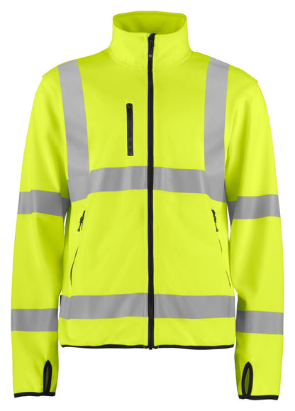 6105 LEICHTE WARNSCHUTZ SOFTSHELL JACKE EN ISO 20471 KLASSE 3 – Robuste Arbeitsjacke für Profis