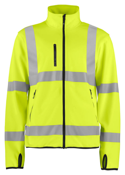 6105 LEICHTE WARNSCHUTZ SOFTSHELL JACKE EN ISO 20471 KLASSE 3 – Robuste Arbeitsjacke für Profis