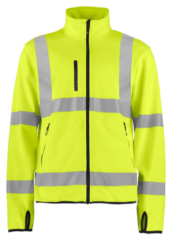 6105 LEICHTE WARNSCHUTZ SOFTSHELL JACKE EN ISO 20471 KLASSE 3 – Robuste Arbeitsjacke für Profis