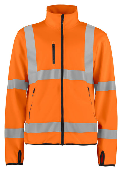 6105 LEICHTE WARNSCHUTZ SOFTSHELL JACKE EN ISO 20471 KLASSE 3 – Robuste Arbeitsjacke für Profis