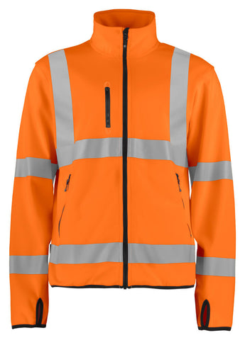 6105 LEICHTE WARNSCHUTZ SOFTSHELL JACKE EN ISO 20471 KLASSE 3 – Robuste Arbeitsjacke für Profis