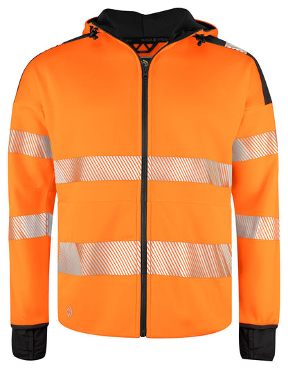 6110 FULL ZIP KAPUZENJACKE EN ISO 20471 KLASSE 3/2 – Robuste Arbeitsjacke für Profis