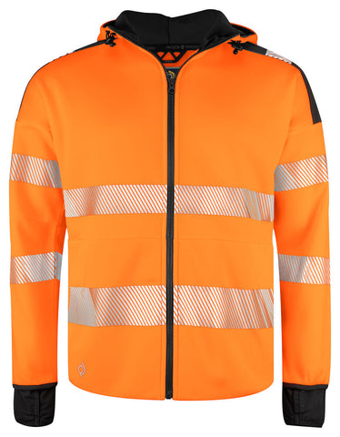 6110 FULL ZIP KAPUZENJACKE EN ISO 20471 KLASSE 3/2 – Robuste Arbeitsjacke für Profis