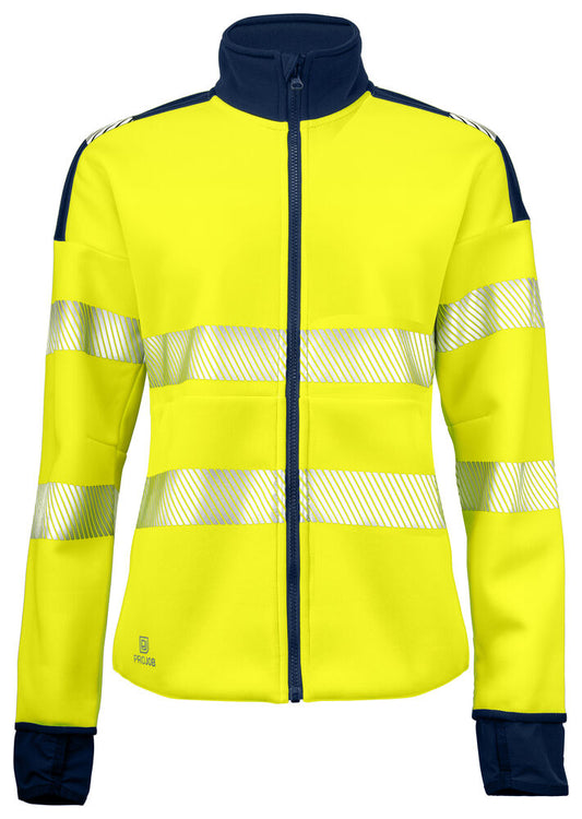 6111 DAMEN FUNCTIONS SWEATSHIRT JACKE EN ISO 20471 KLASSE 3/2 – Robuste Arbeitsjacke für Profis