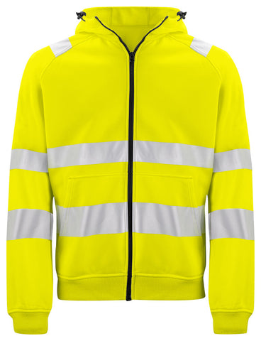 6132 KAPUZENJACKE FULL ZIP EN ISO 20471 KLASSE 3/2 – Robuste Arbeitsjacke für Profis