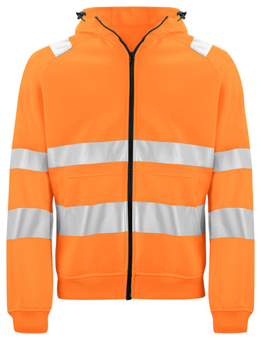 6132 KAPUZENJACKE FULL ZIP EN ISO 20471 KLASSE 3/2 – Robuste Arbeitsjacke für Profis