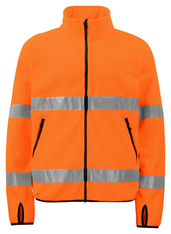 6327 WARNSCHUTZ POLAR FLEECE JACKE EN ISO 20471 KLASSE 3 – Robuste Arbeitsjacke für Profis