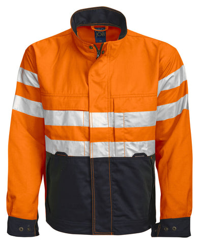 6401 UNGEFÜTTERTE WARNSCHUTZ-JACKE EN ISO 20471 KLASSE 3 – Robuste Arbeitsjacke für Profis