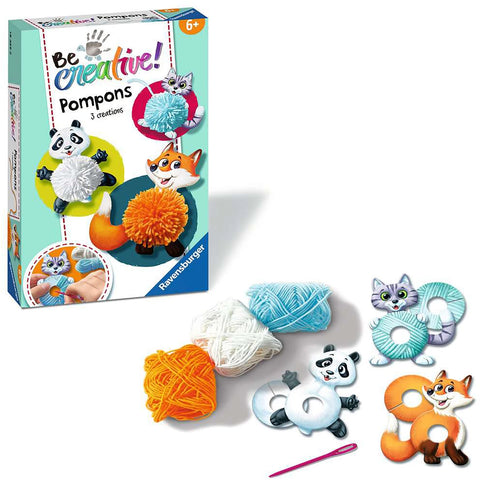 BeCreative Pompon Animals, d/f/i