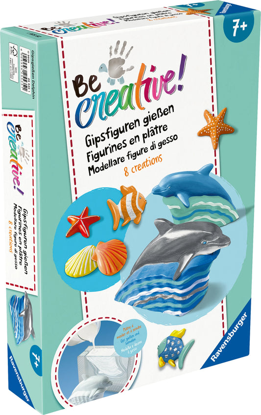 BeCreative Gipsfiguren Delfin,