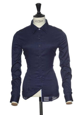 Damen Hemd- Langarmhemd-Purple Bow 46 lady