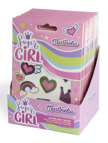 Supergirl Glitter Tattoo