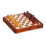 Schach aus Holz 18 cm, magnetisch (d)