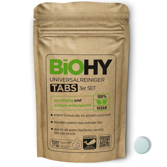 BiOHY Universalreiniger Tabs – Vegan & Mikroplastikfrei