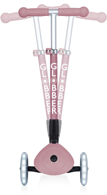 Globber Mini Scooter | JUNIOR Foldable Lights Eco | Berry