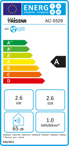 TRISTAR Klimagerät 1000W AC-5529 weiss