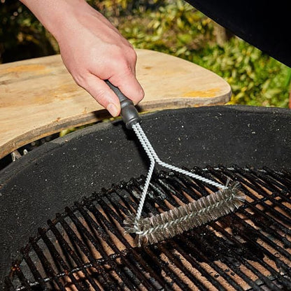 Grillbürste – Edelstahlborsten, ergonomischer Griff, für Rost & Grillplatten