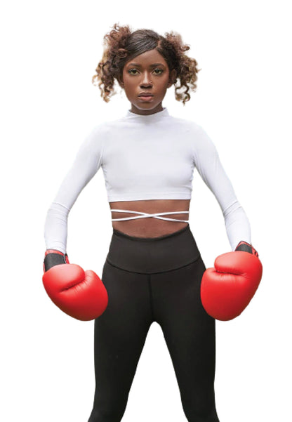 EleganceWear - Hvit langermet topp - Chic & Free✨