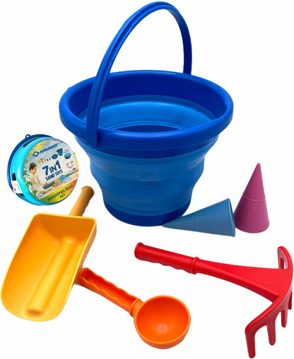 Sand Toys Falteimer-Set blau