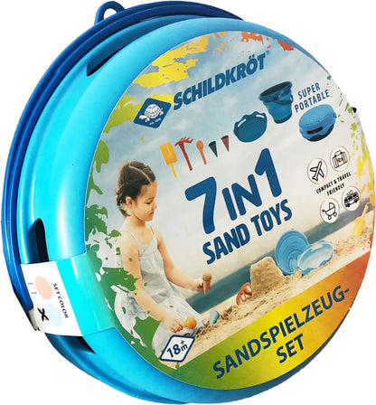 Sand Toys Falteimer-Set blau