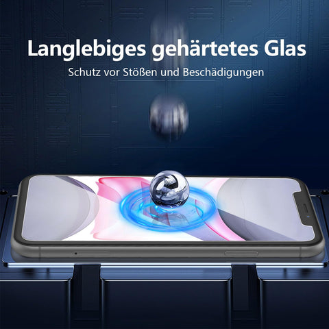 NEW'C 2 Stück, Panzer Schutz Glas für iPhone 11 und iPhone XR, Frei von Kratzern, 9H Härte, HD Displayschutzfolie, 0.33mm Ultra-klar, Ultrabeständig