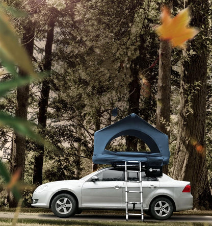 TentHome Dachzelt Aufblasbar Auto 2 Personen Autodachzelt Einfacher Aufbau Outdoor-Glamping-Camping Zelt für SUV, LKW und Universal-Autozelt Grau