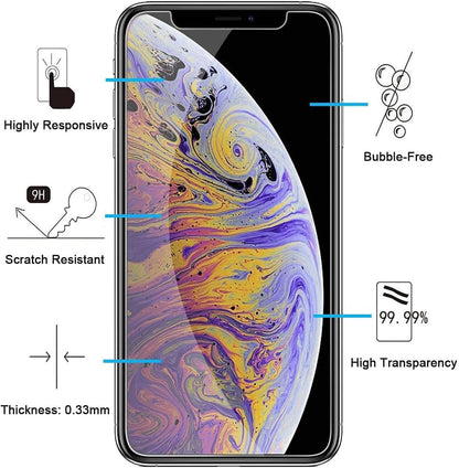 NEW'C 2 Stück, Panzer Schutz Glas für iPhone 11 Pro Max, XS Max, Frei von Kratzern, 9H Härte, HD Displayschutzfolie, 0.33mm Ultra-klar, Ultrabeständig