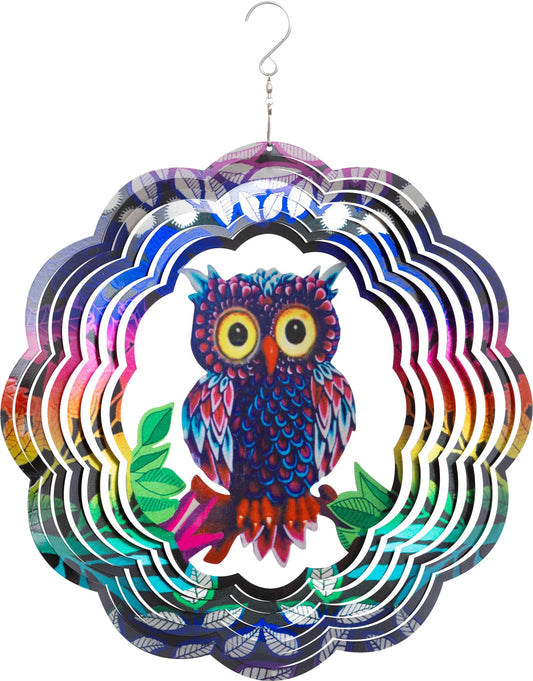 Windspiel Metall Flashy Owl