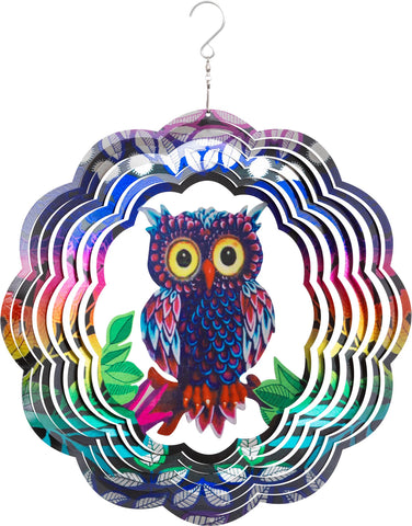 Windspiel Metall Flashy Owl