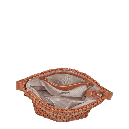ROSSIS Charlotte Handgeknotet, Camel