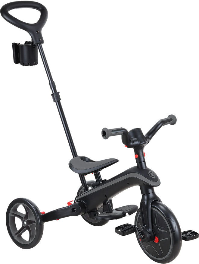 Globber Laufrad / Dreirad | Trike Explorer 4 in 1 Foldable | Black Grey