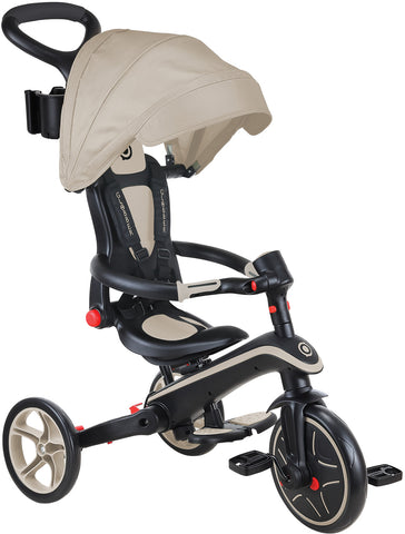 Globber Laufrad / Dreirad | Trike Explorer 4 in 1 Foldable | Taupe